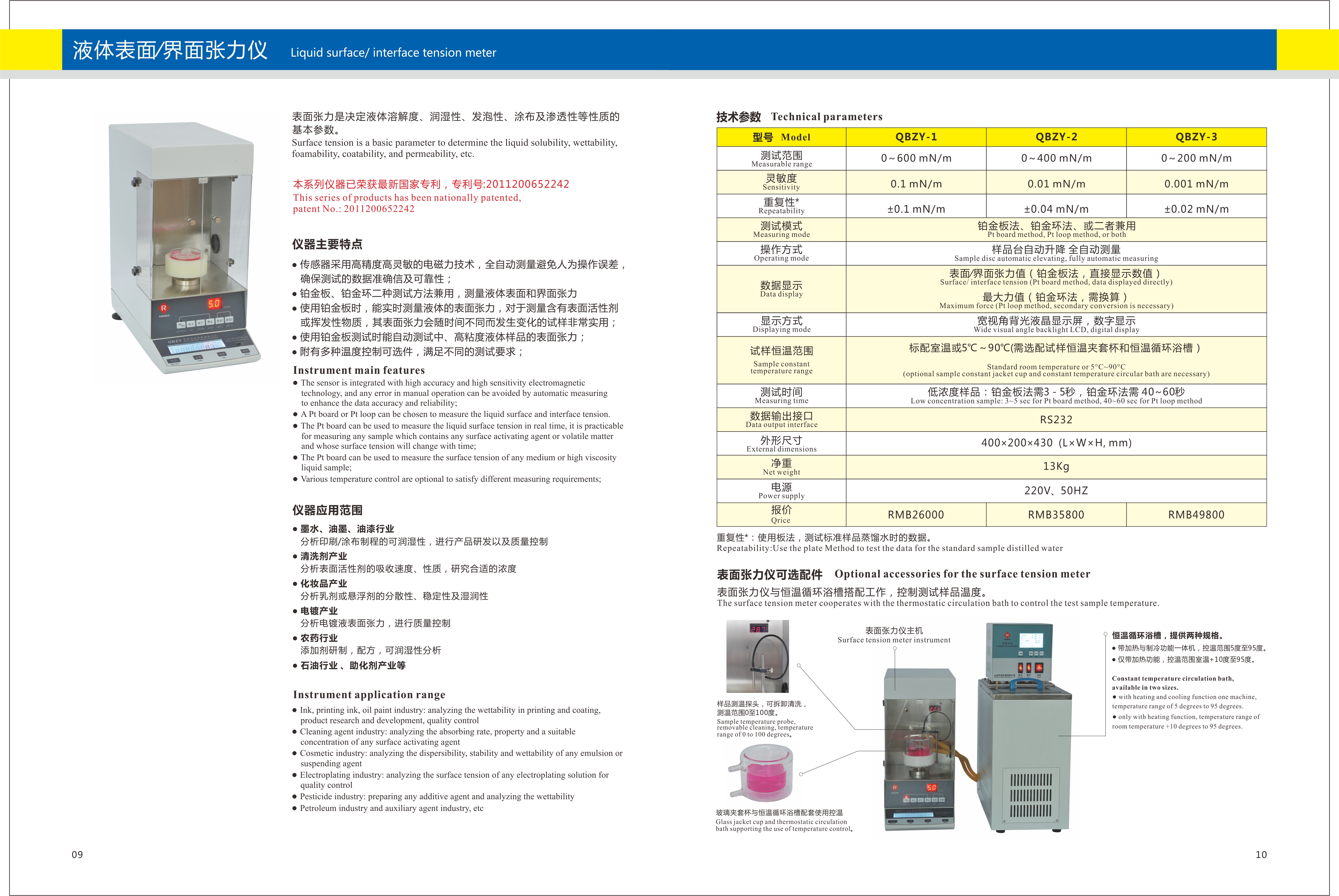 QBZY系列全自動(dòng)表面張力儀